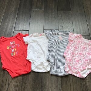 Carter’s/Little me bundle of short sleeve onesies